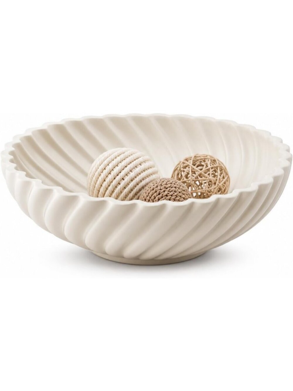 Stylish 10'' Ceramic Decorative Bowl - Modern Fruit Holder for Kitchen Decor
